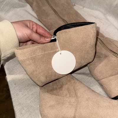 N.N.G Over the Knee Boots Thigh High Suede Boots Brownish Tan sz 40 ( 9 -9.5 ) - Thumbnail 5