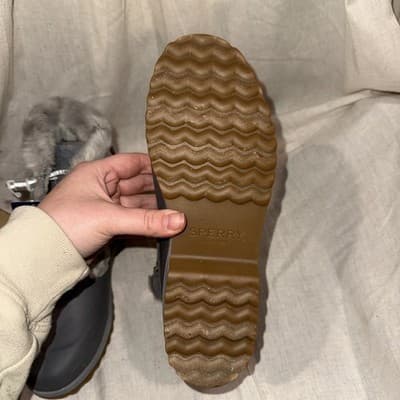 Sperry Maritime Repel Snow Boots Gray Faux Fur Women’s Size 6 Waterproof Winter - Thumbnail 5