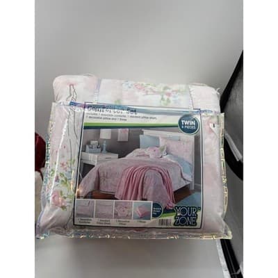 Your Zone Ballerina Comforter Set Twin – Pink Dance Theme Bedding - Thumbnail 2