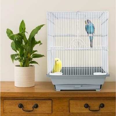 Pet Champion 15” Bird Cage Wire Habitat – Small Pet Parakeet Finch Cage - Thumbnail 2