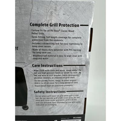 PIT BOSS classic heavy duty grill cover onyx edition - Thumbnail 3