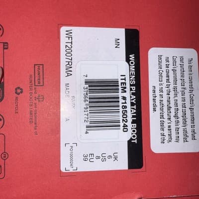 Hunter Women’s Tall Rain Boots Size 8 – Waterproof Rubber Knee High - Thumbnail 5