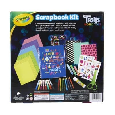 Crayola Trolls Scrapbook Kit Over 60 Pcs - Thumbnail 5