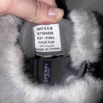 Sperry Maritime Repel Snow Boots Gray Faux Fur Women’s Size 6 Waterproof Winter - Thumbnail 3