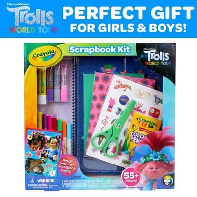 Crayola Trolls Scrapbook Kit Over 60 Pcs - Thumbnail 4