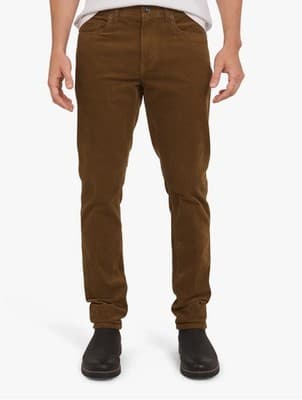 Chaps Men's 40x32 Brown Toffee 5-Pocket Corduroy Trousers - Image 1