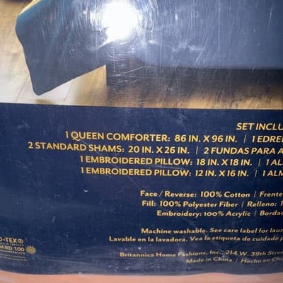 Pendleton 5 Piece Comforter Set Queen Southwestern Stripe Shams Pillows - Thumbnail 5