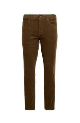 Chaps Men's Toffee Brown Corduroy 5-Pocket Pants 42x30 Straight Leg - Thumbnail 3