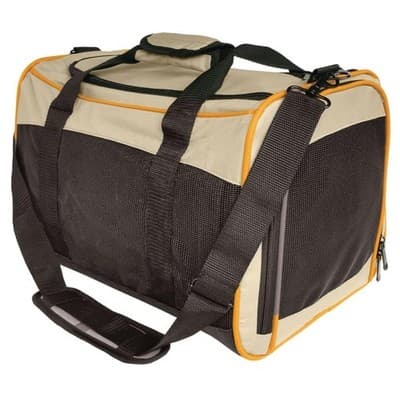 Kurgo Pet Carrier 17x11x11 BlackKhaki - Image 1