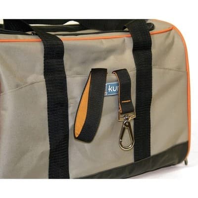 Kurgo Pet Carrier 17x11x11 BlackKhaki - Thumbnail 3