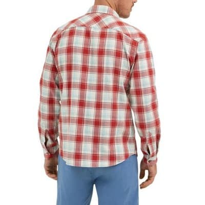 Wrangler Men's Slim Fit Long Sleeve Woven Twill Shirt with Sunglasses Cleaner (U - Thumbnail 2