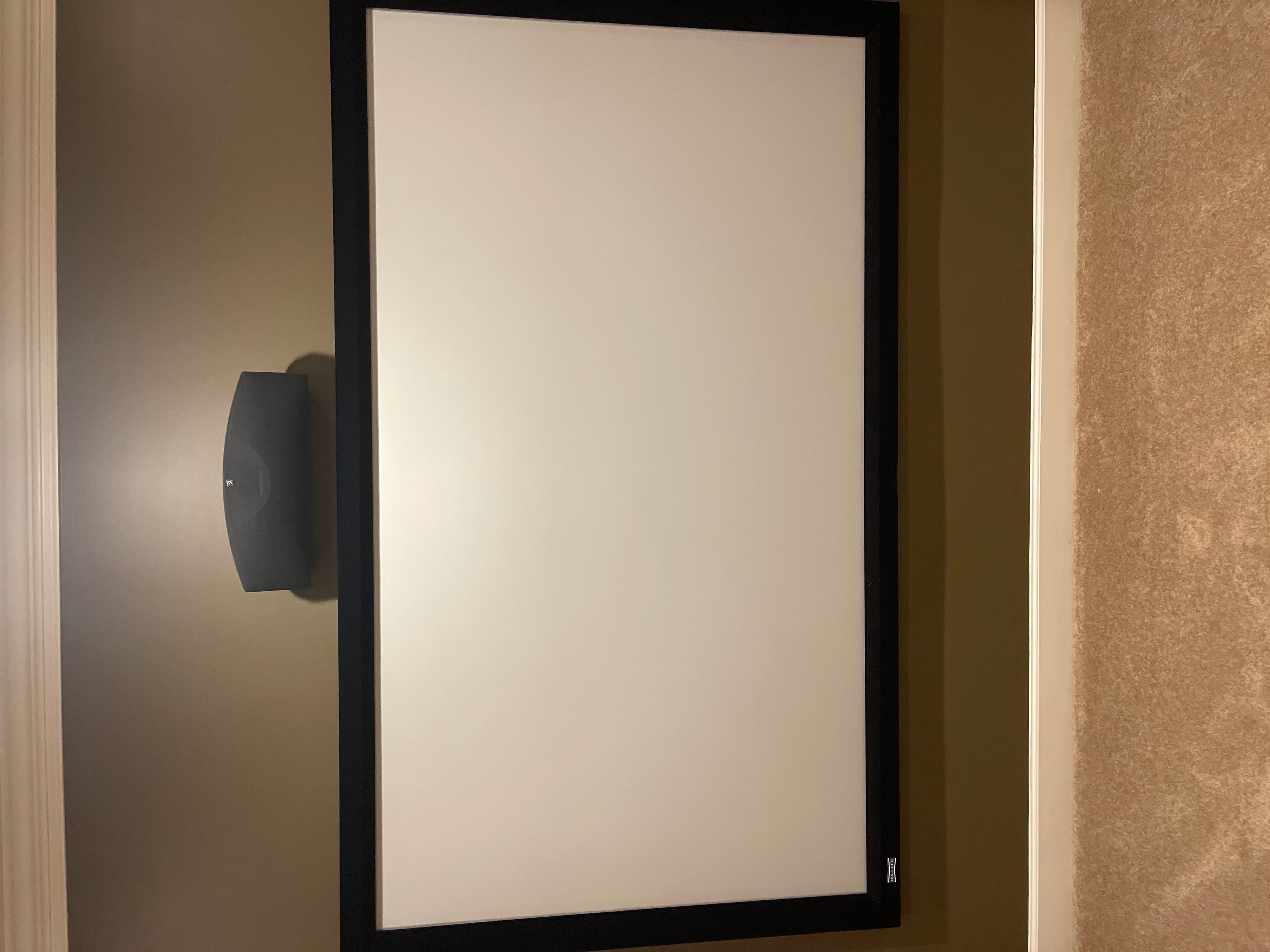 Da-Lite Projector Screen 4x8 with Black Frame - Image 1
