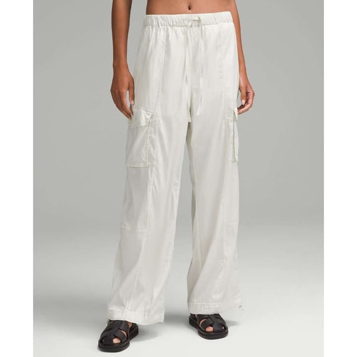 Lululemon Lightweight Adjustable Mid-Rise Cargo Pant - Bone - Small - W5GD9S - Thumbnail 3