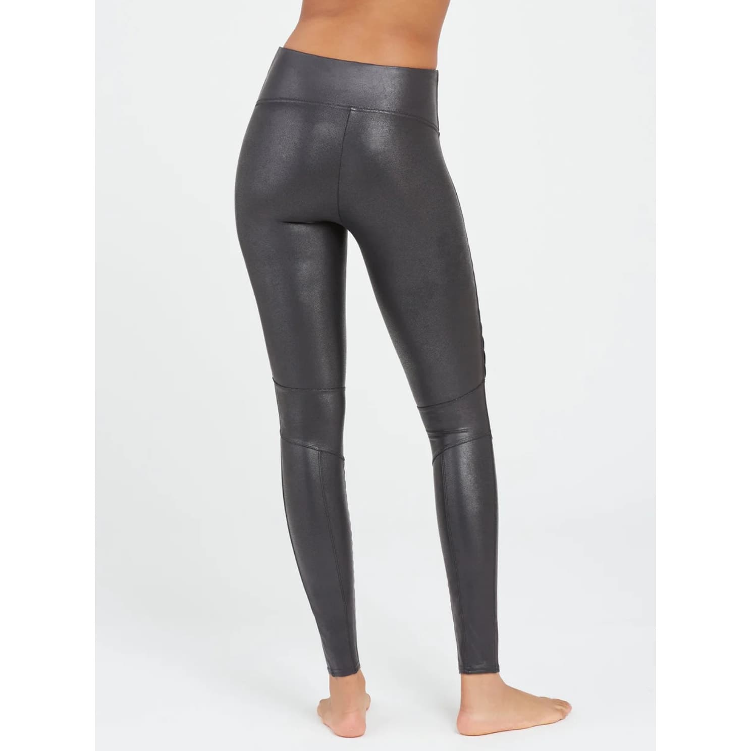 SPANX Faux Leather Vegan Leather Moto Leggings - Black - XL - Thumbnail 5