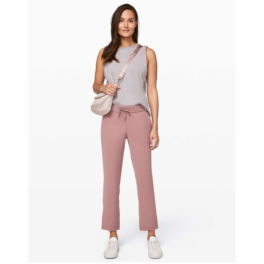 Lululemon On The Fly Pant *Woven 27" - Red Dust - Size 10 - Style # W5BPMS - Thumbnail 2