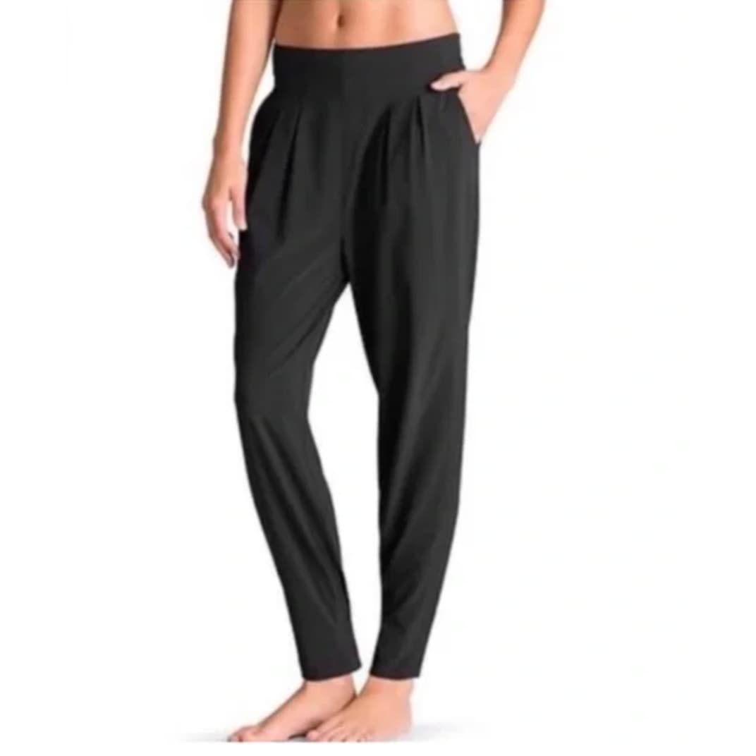 ATHLETA Interlude Ankle Lounge Pants - Black - Size 8 - Style # 983352 - Thumbnail 2