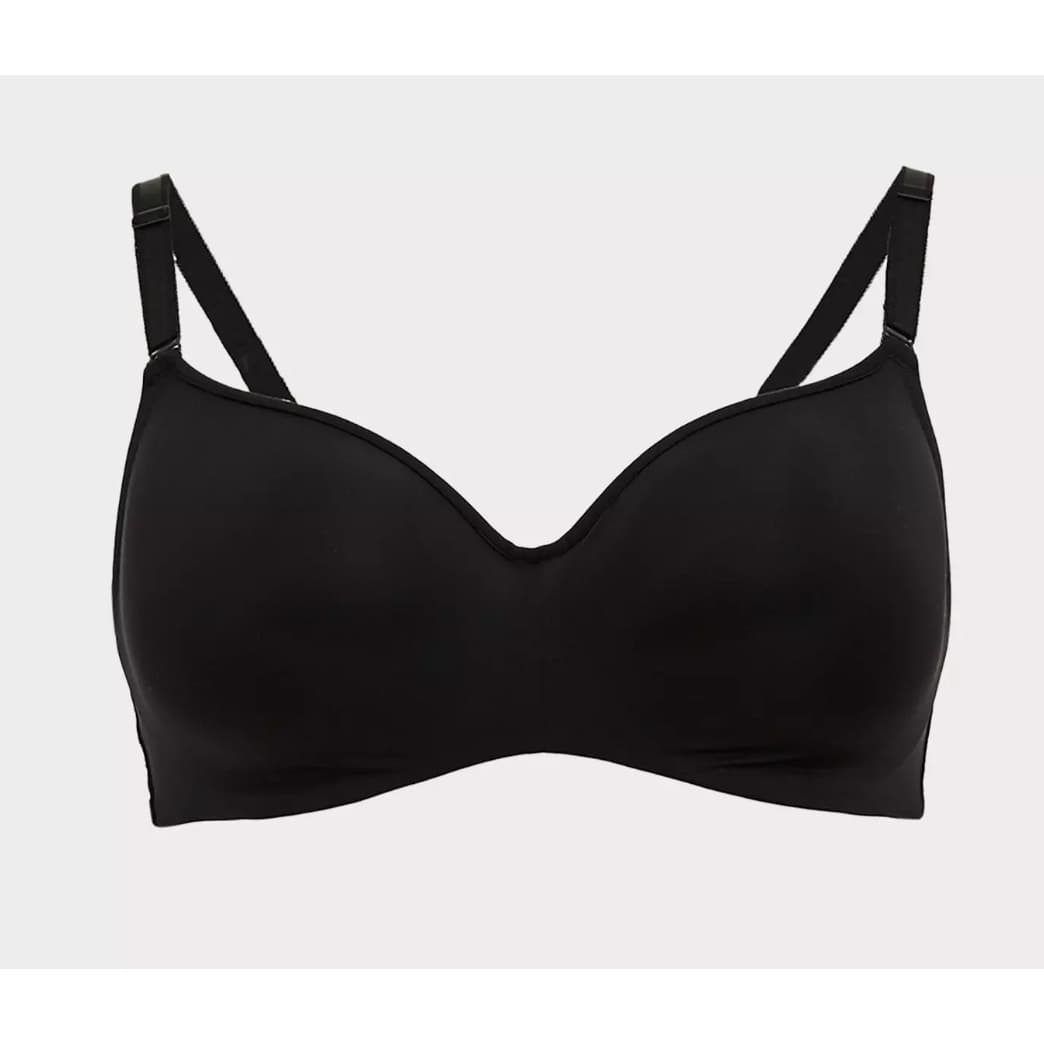 Torrid Curve Plus Size Balconette Lightly Lined Bra - Black - 44G - Image 1