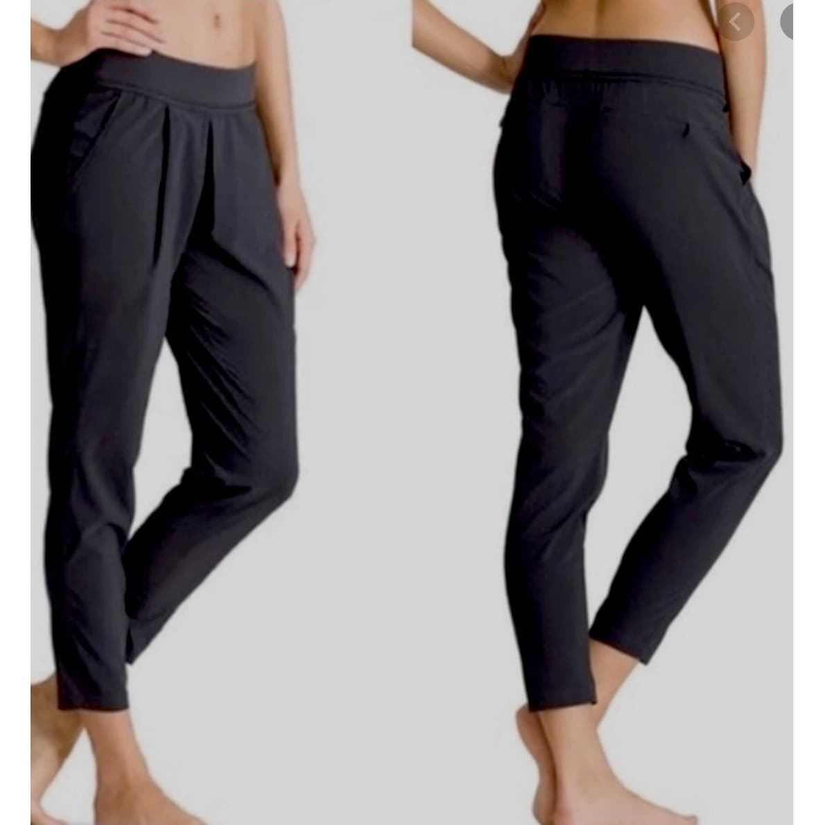 ATHLETA Interlude Ankle Lounge Pants - Black - Size 8 - Style # 983352 - Thumbnail 3