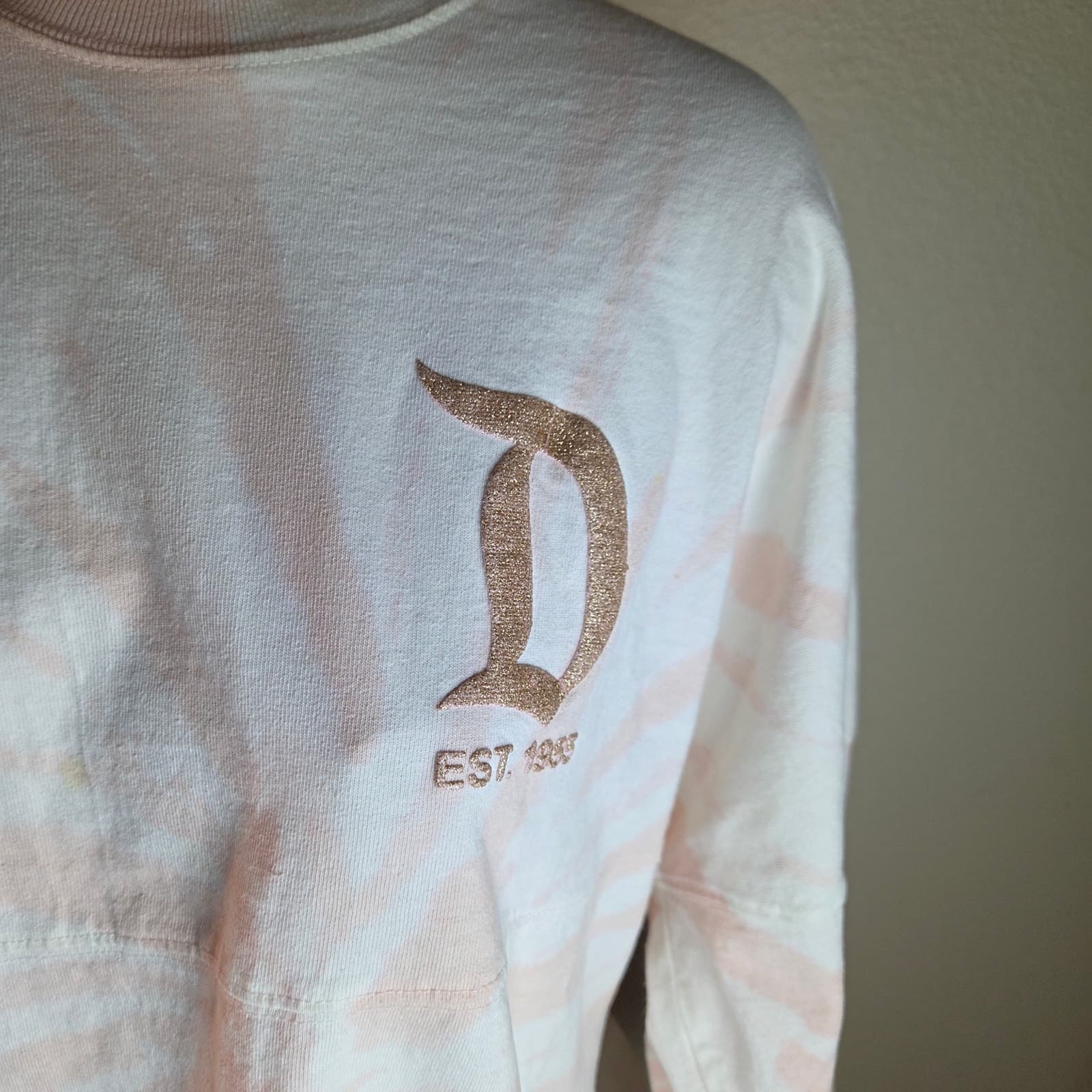 DIsneyland Spirit Jersey with Gold Glitter Letters - Medium - Thumbnail 3