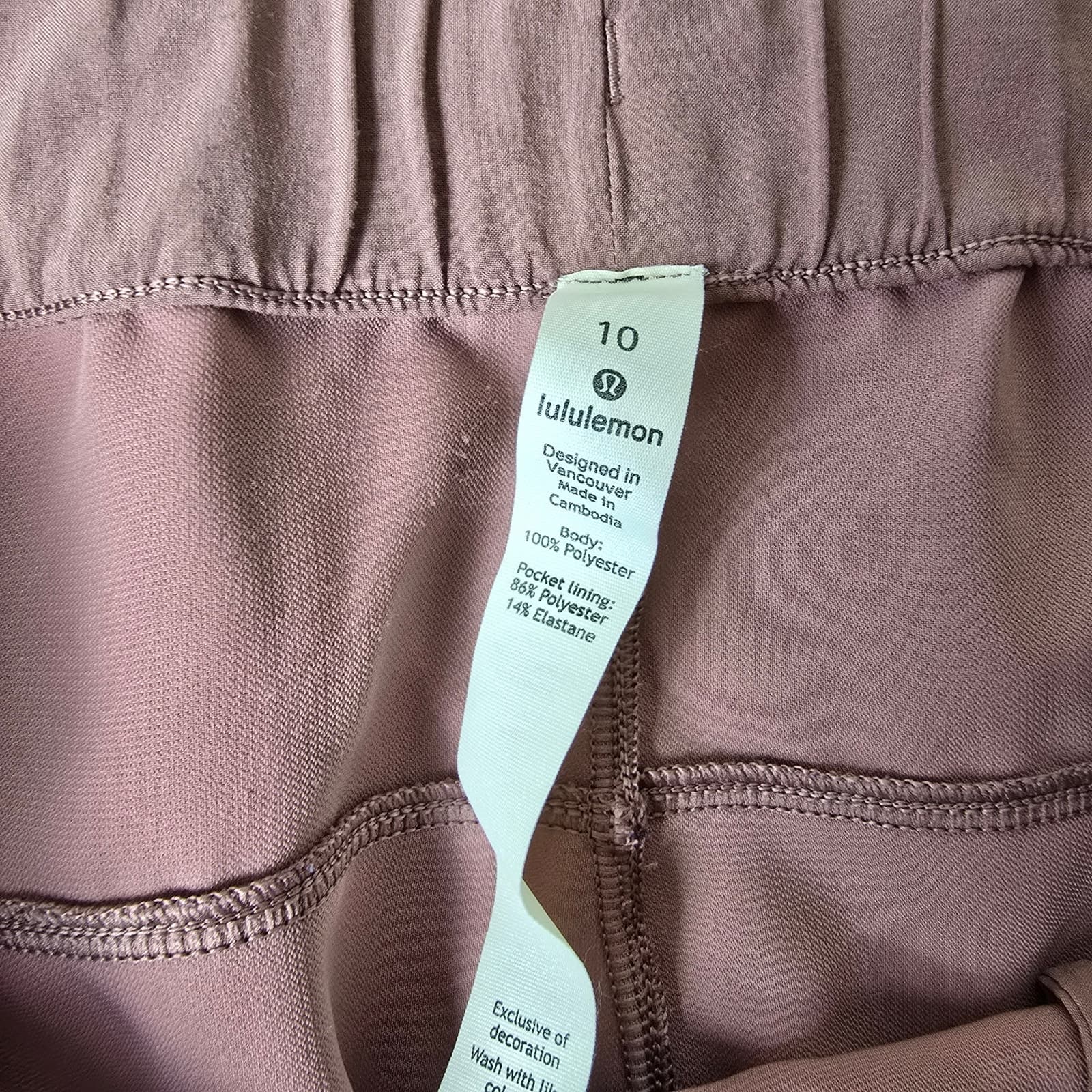 Lululemon On The Fly Pant *Woven 27" - Red Dust - Size 10 - Style # W5BPMS - Thumbnail 10