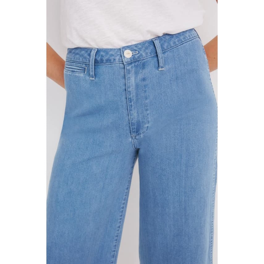 Madewell Emmett Wide-Leg Crop Jeans in Langston Wash - Size 31 - Style # K9147 - Thumbnail 4