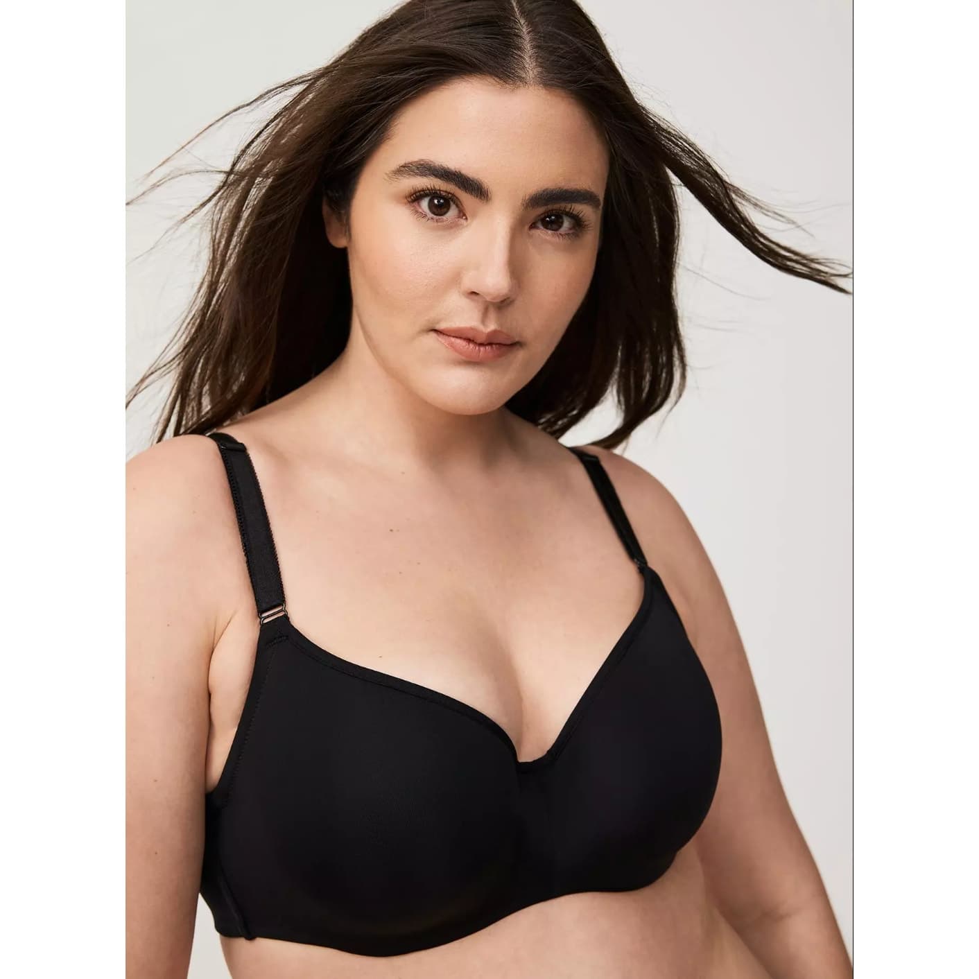 Torrid Curve Plus Size Balconette Lightly Lined Bra - Black - 44G - Thumbnail 2