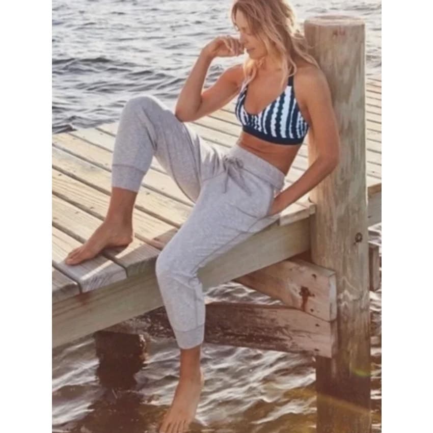 Athleta Techie Jogger Capri Sweatpants Cropped Joggers Gray Small 700438 - Thumbnail 7