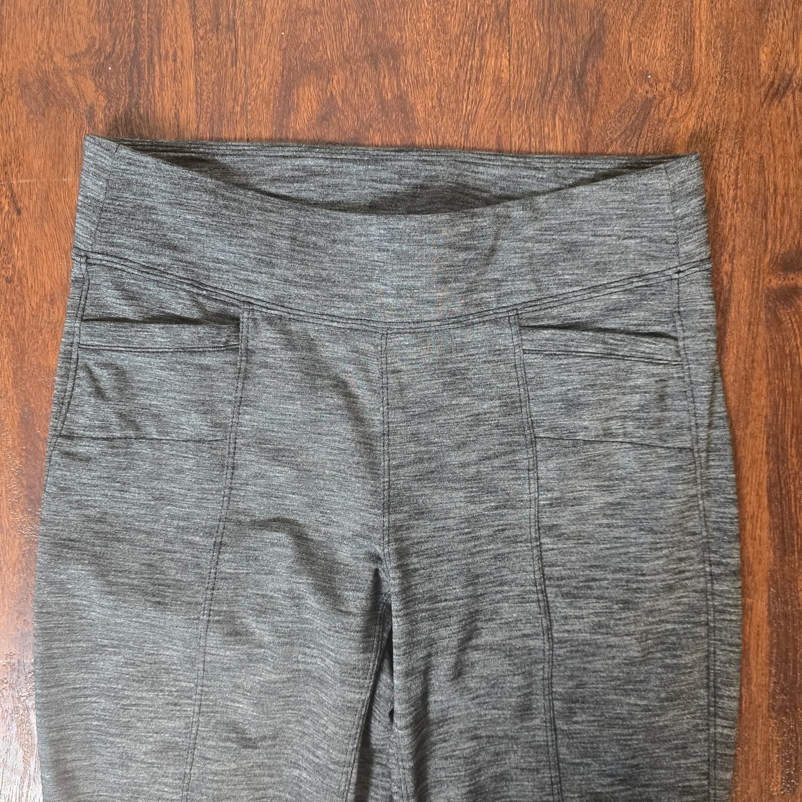 Athleta Metro Tech Bootcut Yoga Pants - Heathered Gray - Small - Style # 138452 - Thumbnail 3