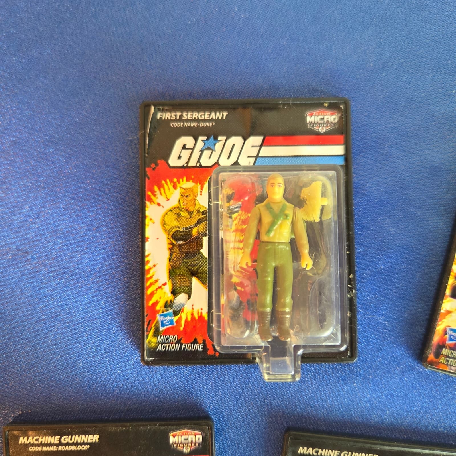 World's Smallest Toys GI Joe Bundle First Sargeant Commando Machine Gunner x3 - Thumbnail 2