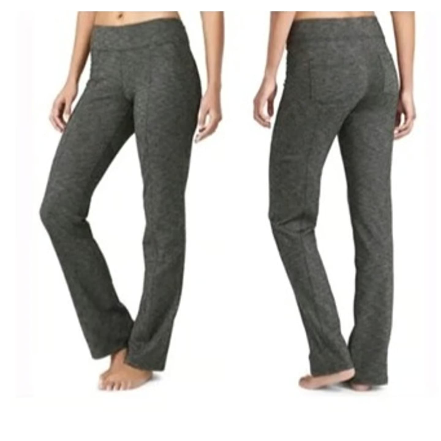 Athleta Metro Tech Bootcut Yoga Pants - Heathered Gray - Small - Style # 138452 - Thumbnail 2