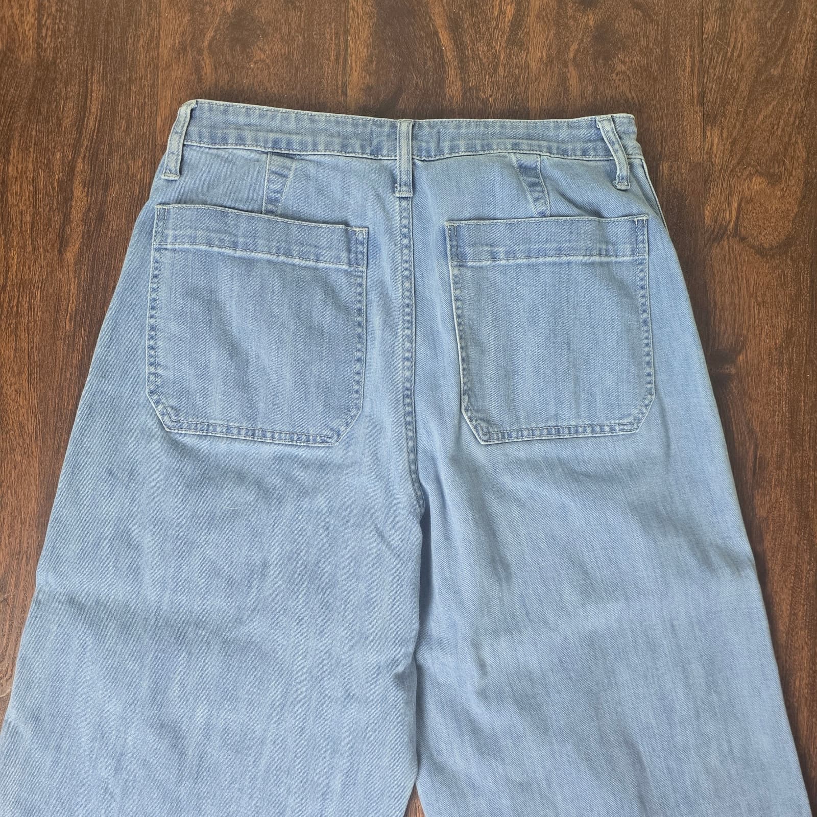 Madewell Emmett Wide-Leg Crop Jeans in Langston Wash - Size 31 - Style # K9147 - Thumbnail 12