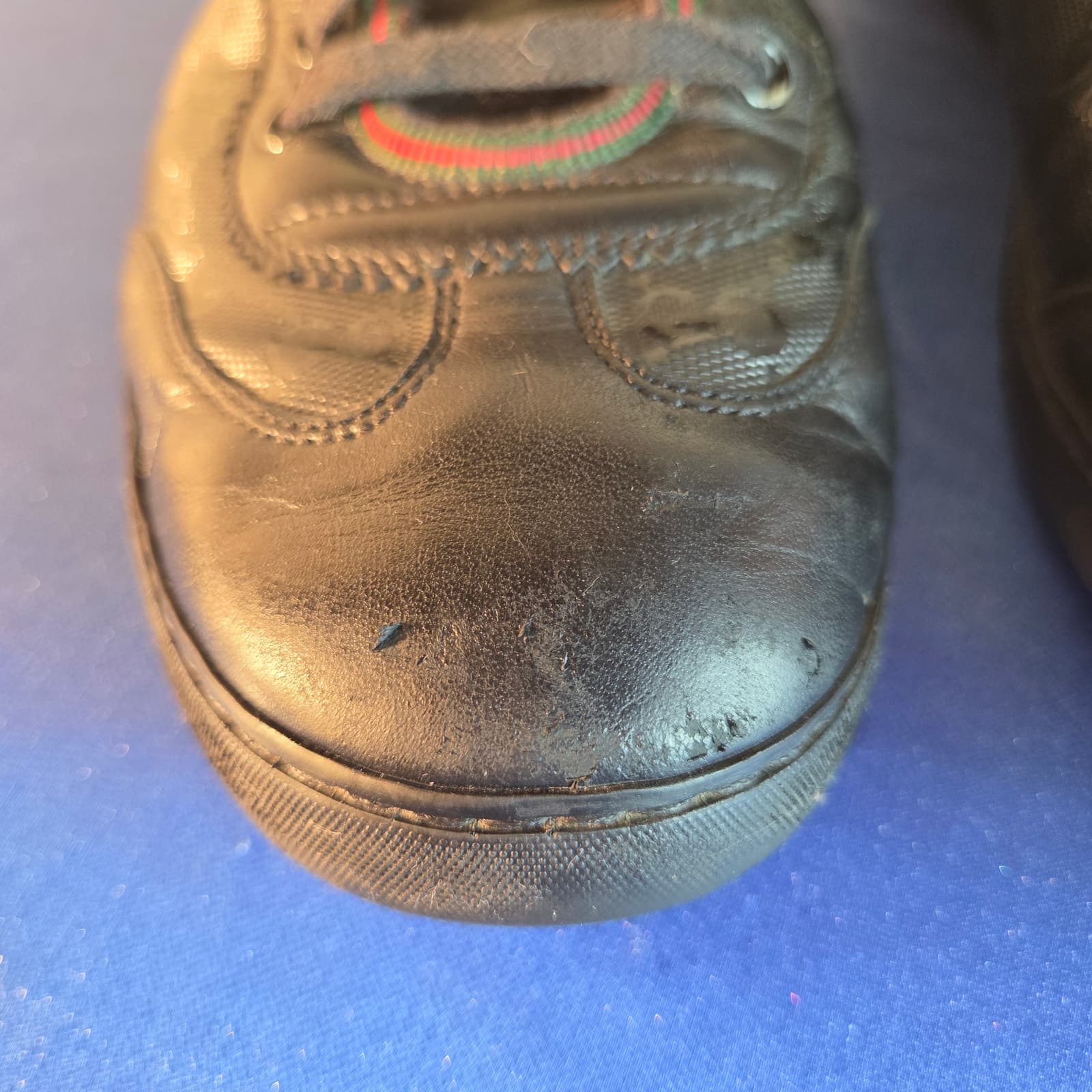 Vintage Gucci Guccissima Imprime Black GG Sneakers 233321 Men's 8/Women's 10 - Thumbnail 6