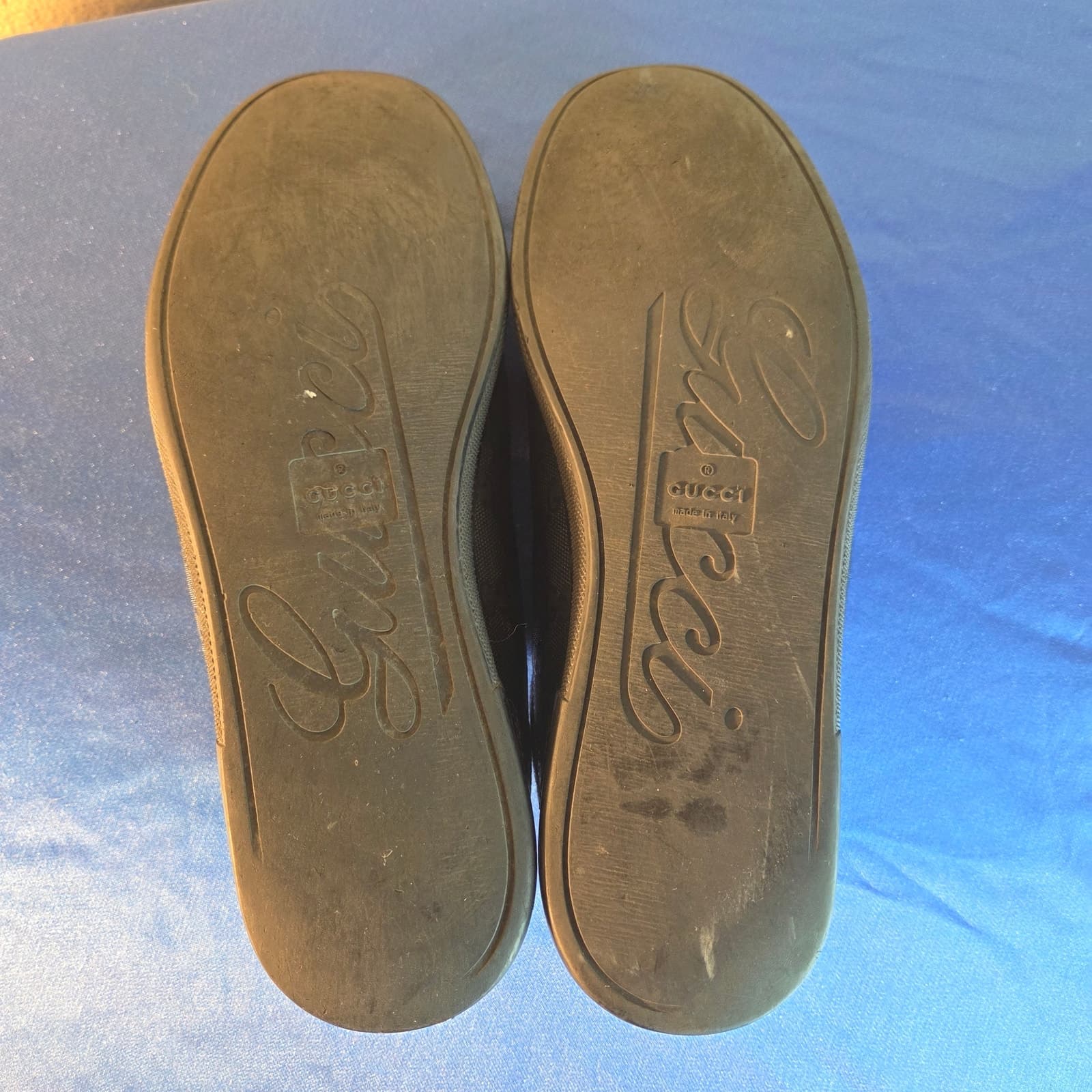 Vintage Gucci Guccissima Imprime Black GG Sneakers 233321 Men's 8/Women's 10 - Thumbnail 8