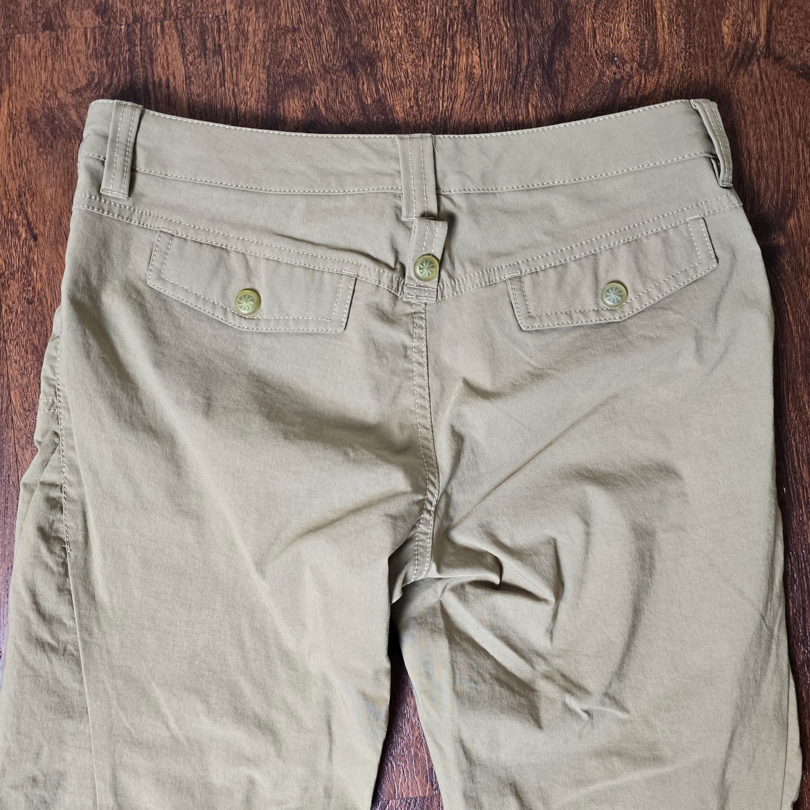 Athleta Khaki Dipper Utility Cargo Carpenter Pants - Size 4 - Style # 683761 - Thumbnail 9