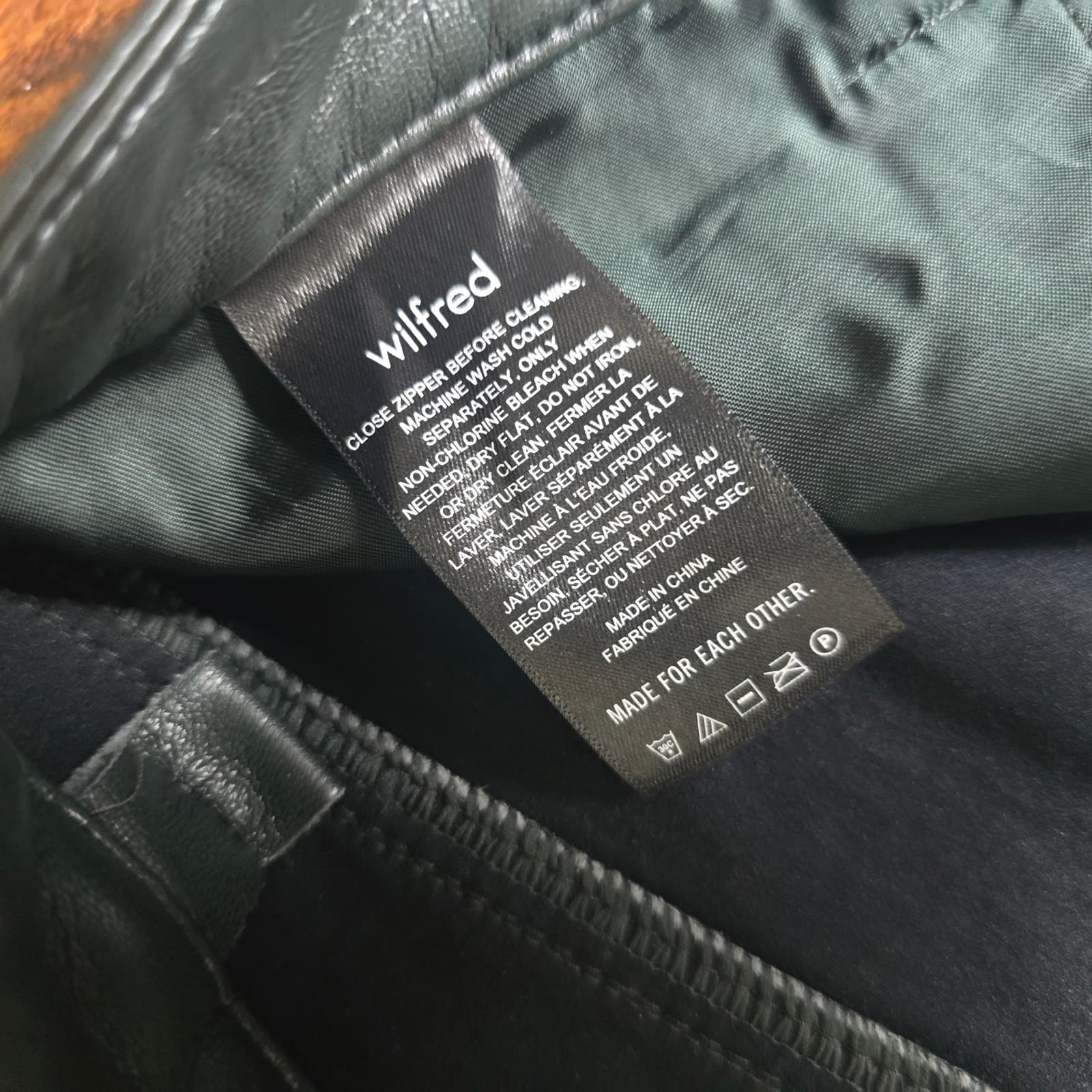 Wilfred The Melina Pant High-waisted Vegan Leather - Size 8 - Green - 81518 - Thumbnail 7