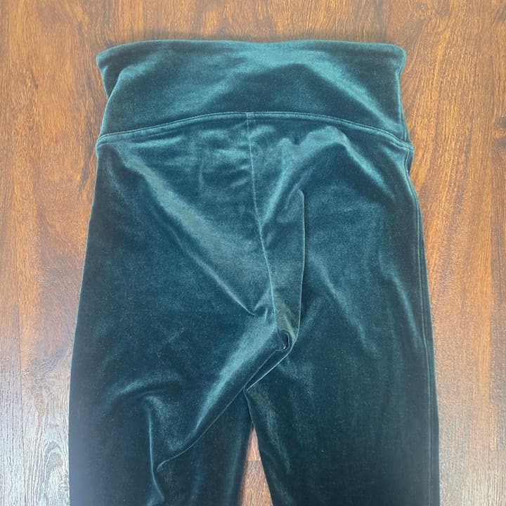SPANX Velvet Tummy Control High Rise Leggings - Forest Green - Small - NWOT - Thumbnail 11