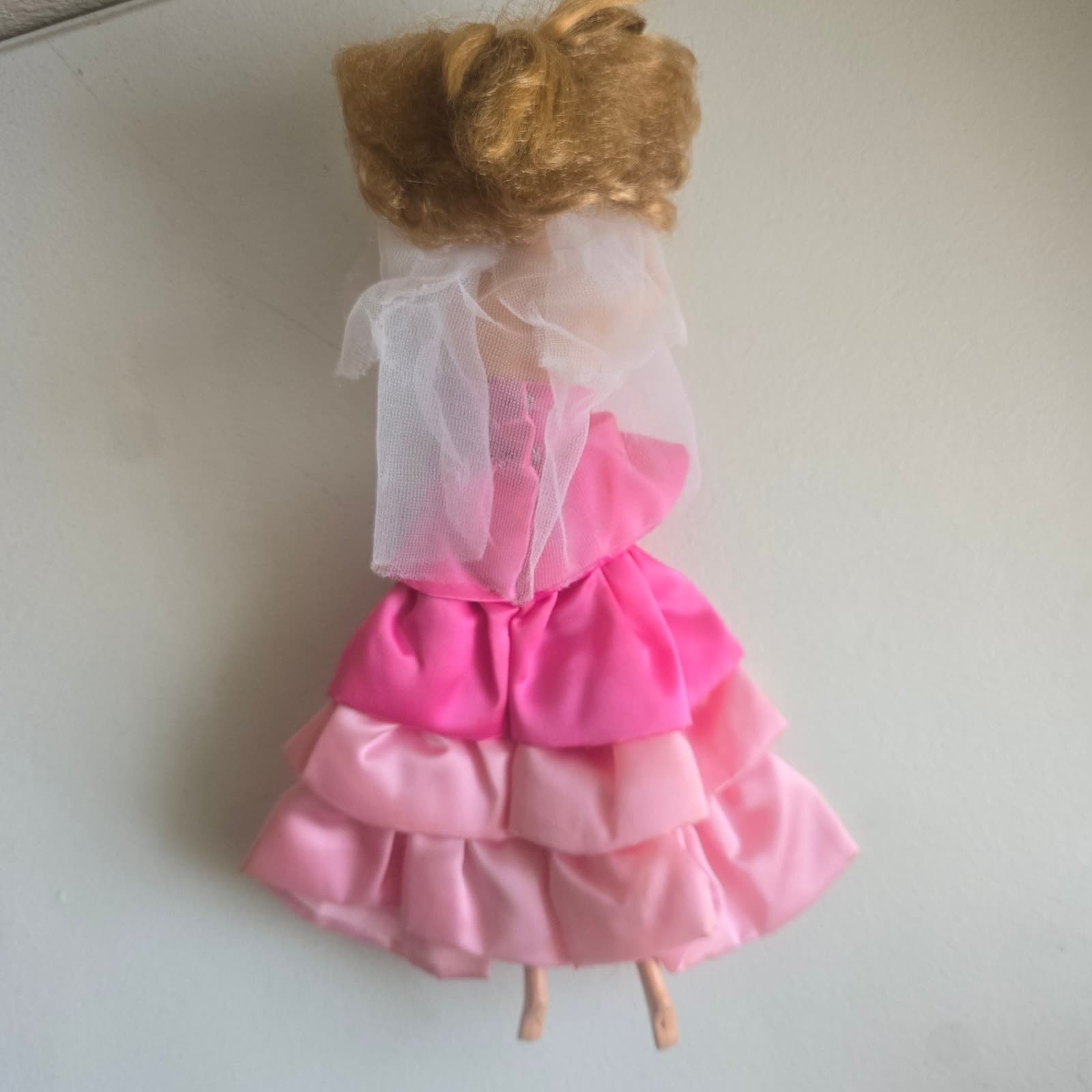 Vintage 1980's Mattel Heart Family Mom Doll with Sweet Roses PJ Dress - Thumbnail 4