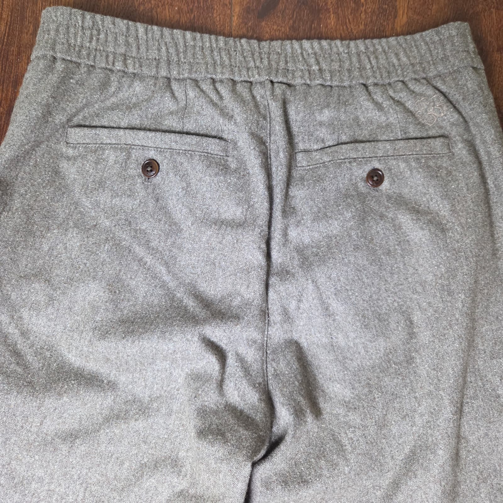 Women's Authentic Ted Baker London Brown Wool Blend Dress Pants - Size 30R - Thumbnail 5