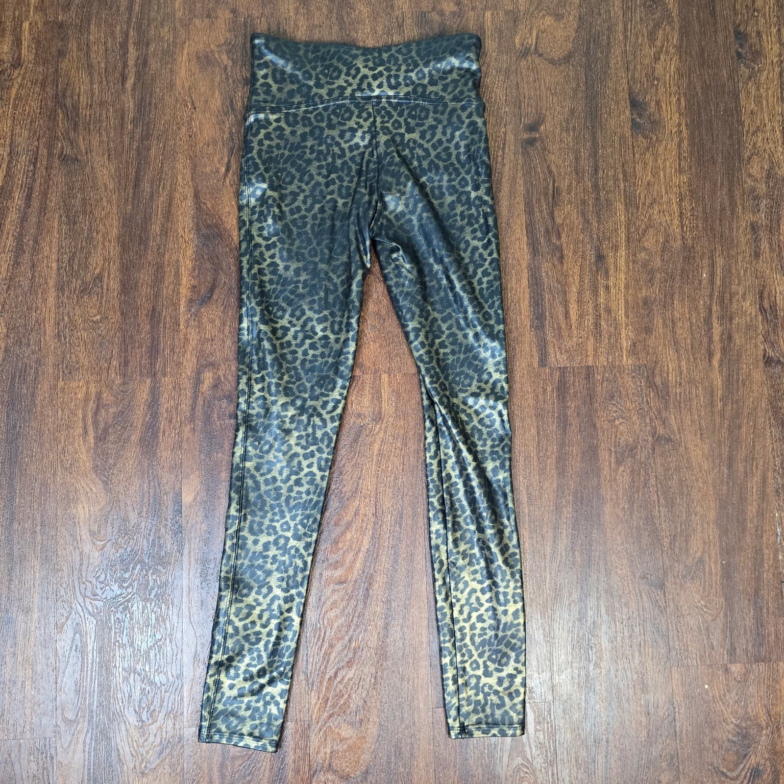 SPANX Faux Leather Leopard Shine Leggings - Small - NWOT - Thumbnail 6