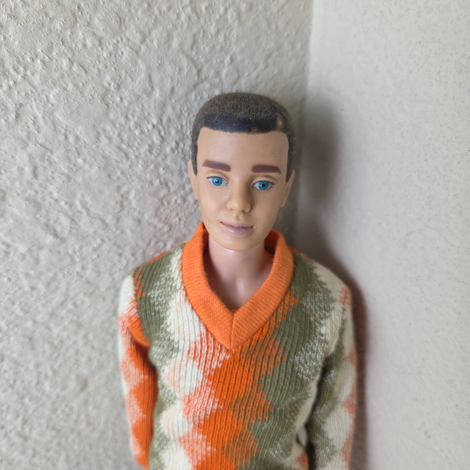 Vintage 1960s Original Brown Flocked Hair Ken Doll Roller Skate Date Outfit - Thumbnail 2