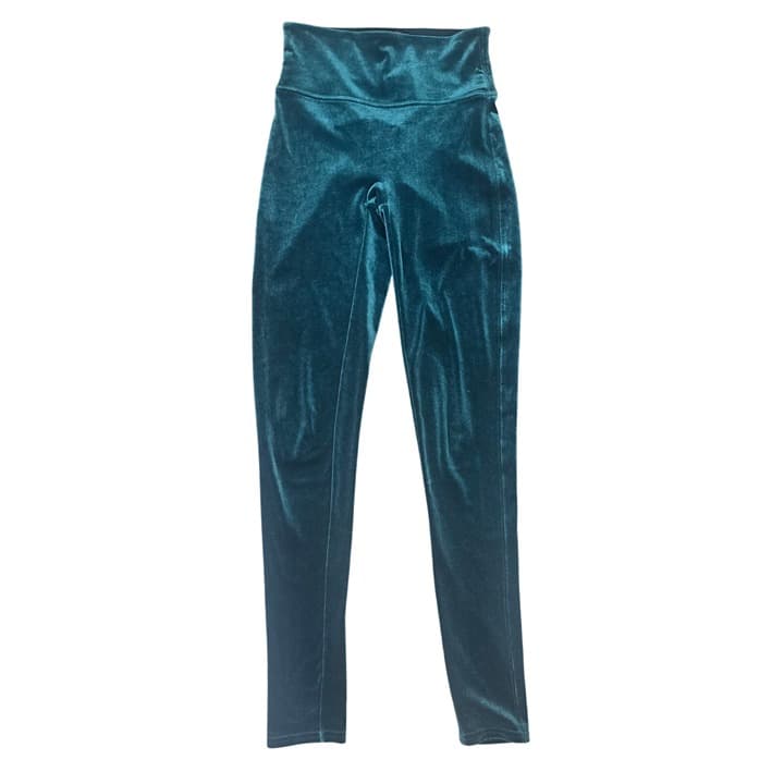 SPANX Velvet Tummy Control High Rise Leggings - Forest Green - Small - NWOT - Image 1
