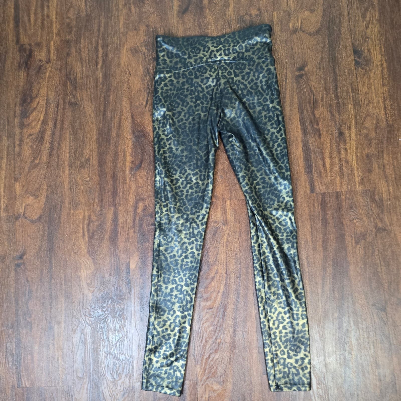 SPANX Faux Leather Leopard Shine Leggings - Small - NWOT - Thumbnail 7