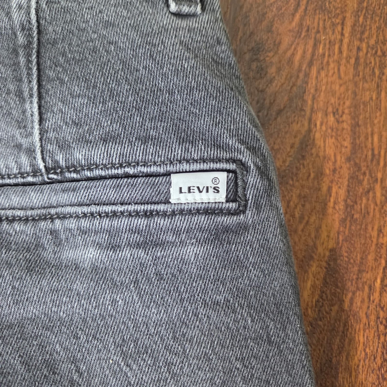 Levi's Ribcage Straight Ankle Buttonfly Faded Black Wash Jeans - Size 24 - Thumbnail 9