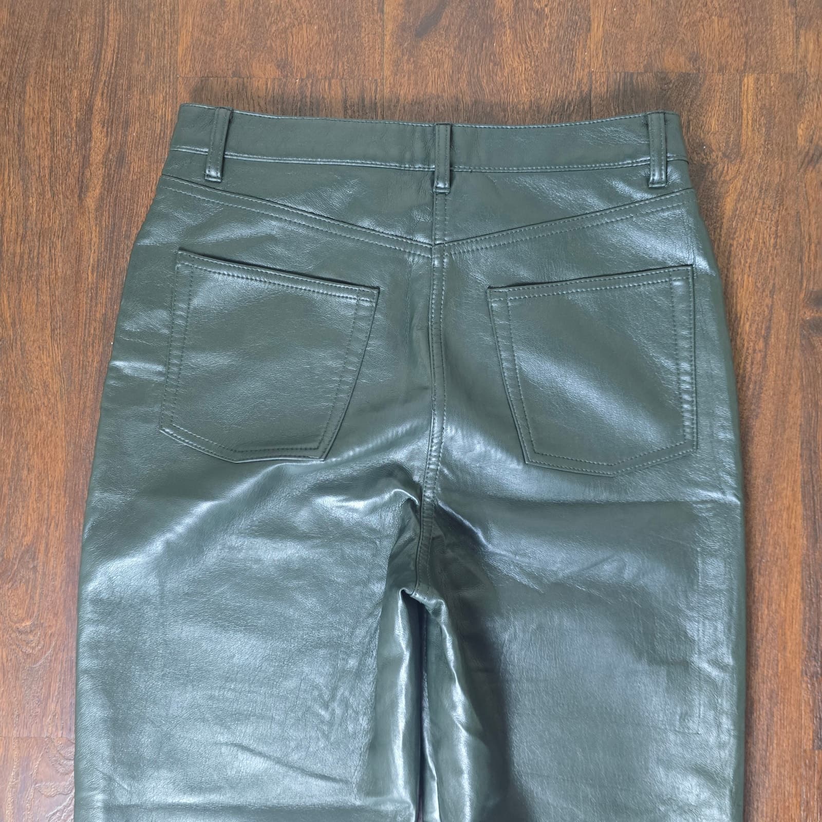 Wilfred The Melina Pant High-waisted Vegan Leather - Size 8 - Green - 81518 - Thumbnail 5