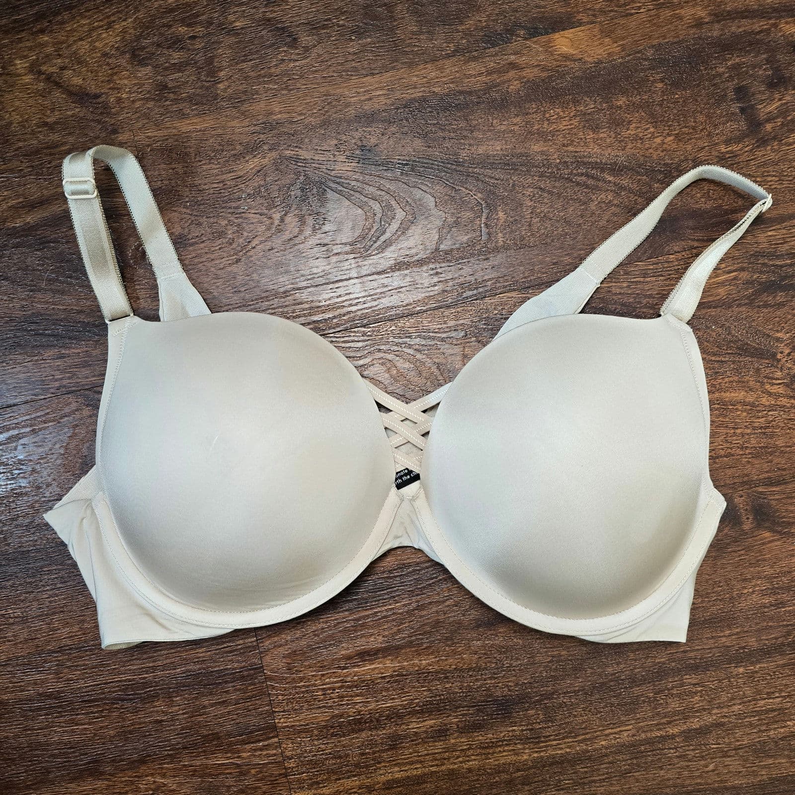 Torrid XO Plunge Push-Up Bra Color Rose Dust Size 40DD Item # 11854336 - Thumbnail 4