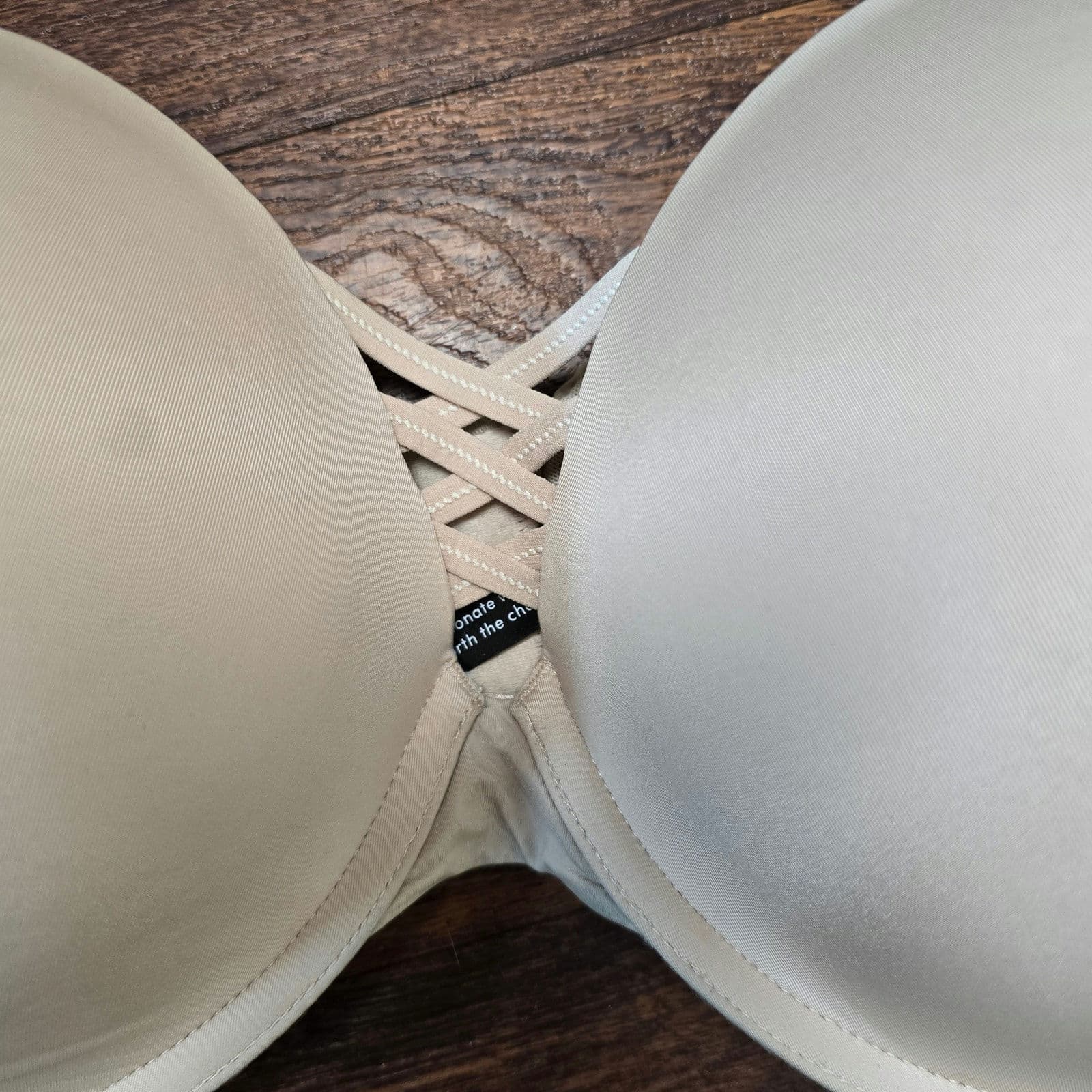 Torrid XO Plunge Push-Up Bra Color Rose Dust Size 40DD Item # 11854336 - Thumbnail 5