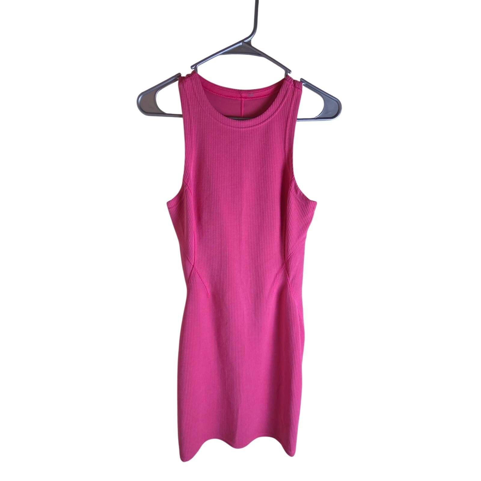 Lululemon Ribbed Softstreme Slim-Fit Tank Dress - Glaze Pink - Size 6 - W1ECYS - Image 1