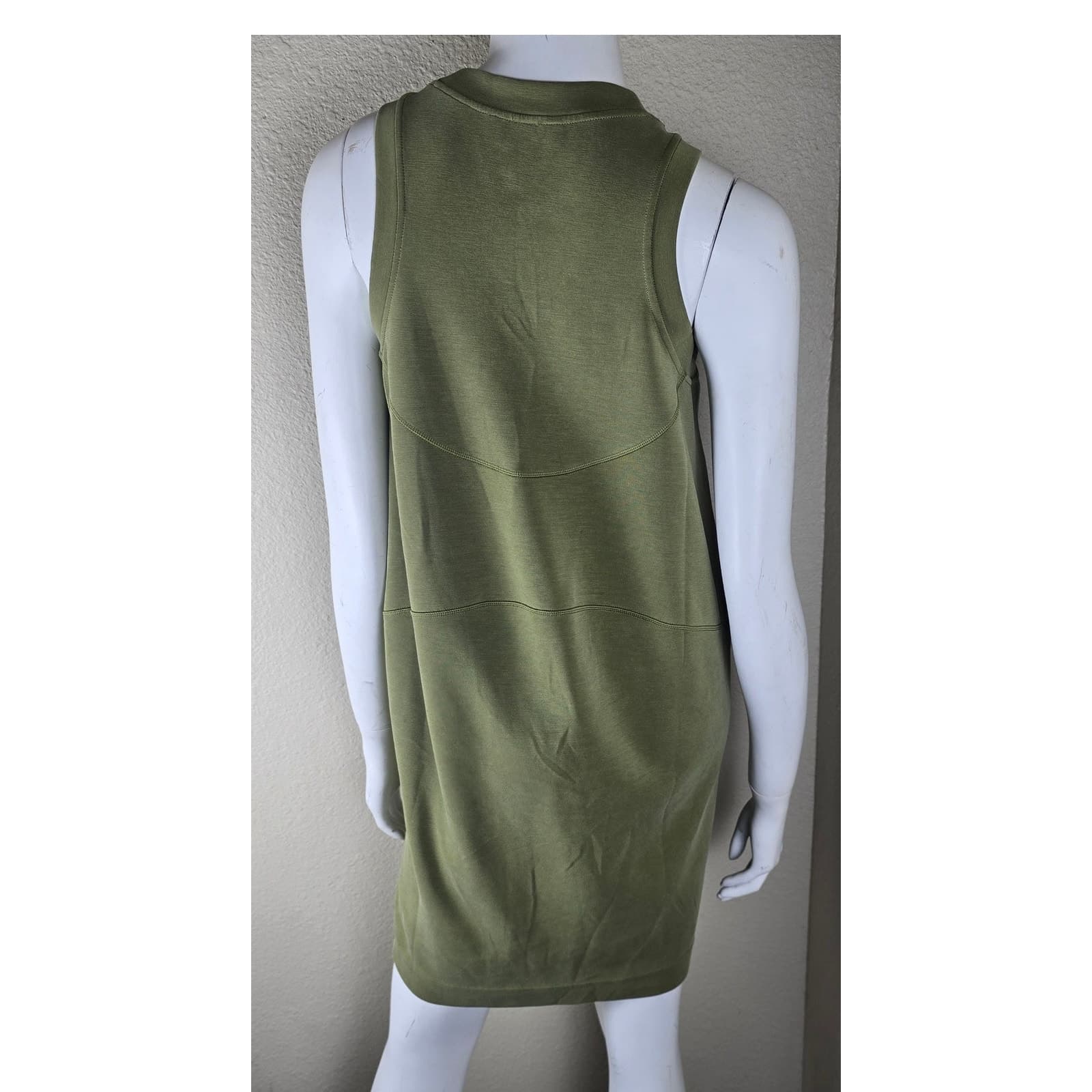 Lululemon Softstreme Back In Action Mini Tank Dress Bronze Green - Size 4 - Thumbnail 9