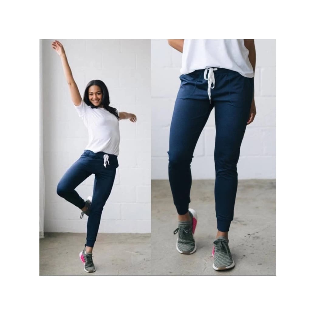 ZYIA Active Navy Blue Cozy Jogger Pants, Small - Thumbnail 2