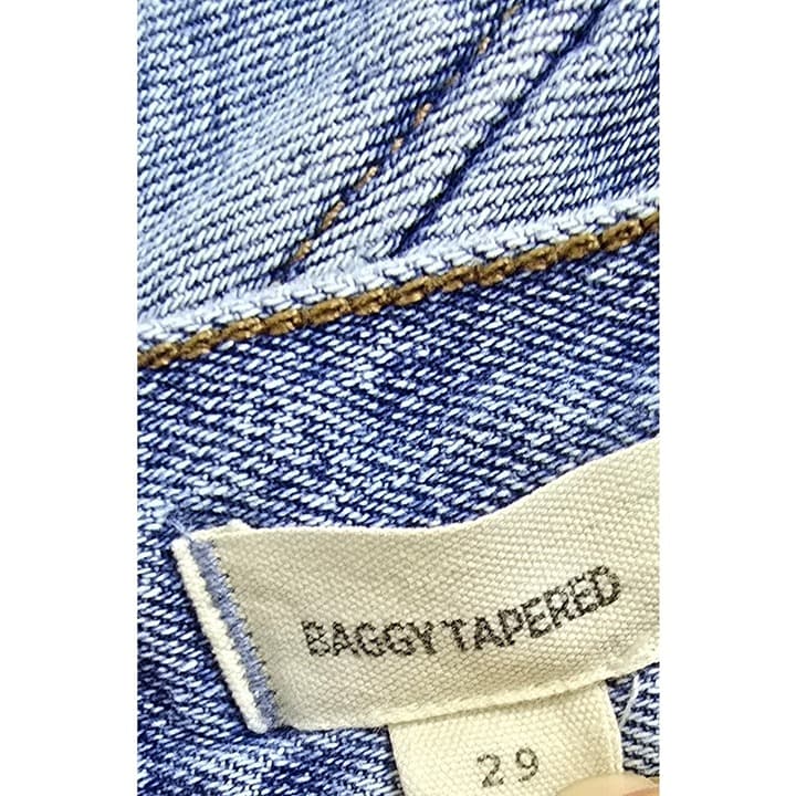 Madewell High Rise Baggy Tapered Jeans - Size 29 - Style MD675 - Thumbnail 10